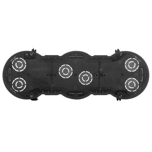 Коробка установочная КУП 3-х местная 212х70х45мм для полых стен саморез. метал. лапки IP20 KUP-3-70-45 ЭРА Б0051422