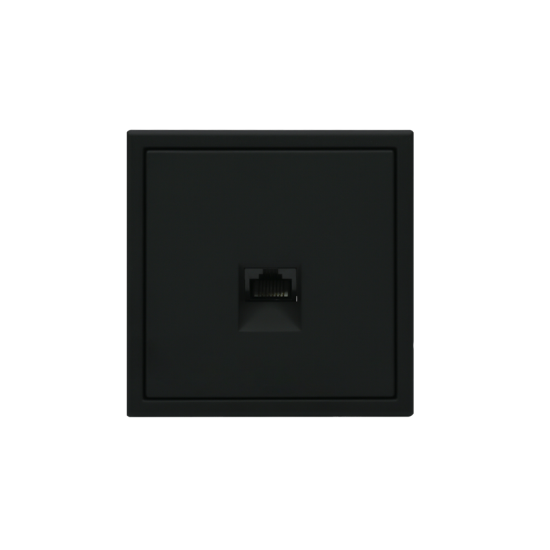 Розетка компьютерная ArtGallery RJ45 кат.5E механизм карбон SE GAL001083