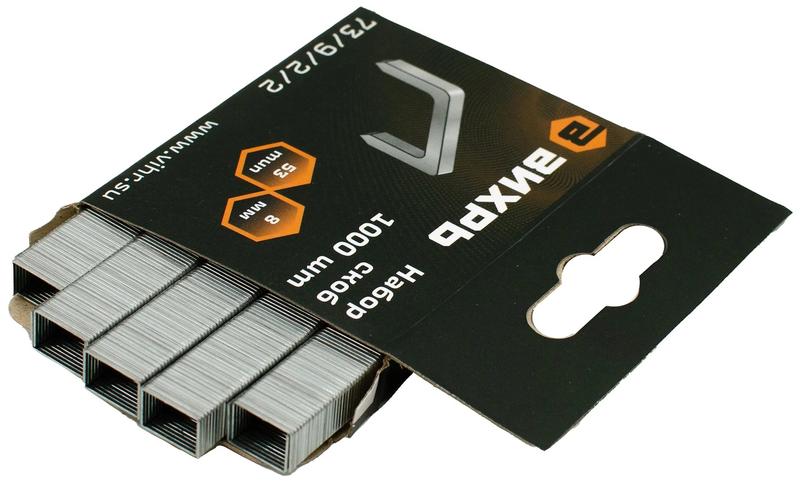 Скоба для мебельного степлера 8мм тип 53 (уп.1000шт) Вихрь 73/9/2/2