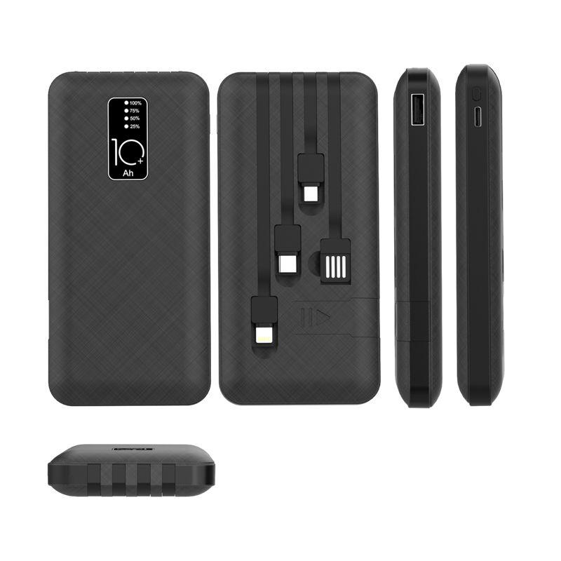 Устройство зарядное портативное Power Bank (аккумуляторная батарея) 10000мА.ч черн. Rexant 30-2038