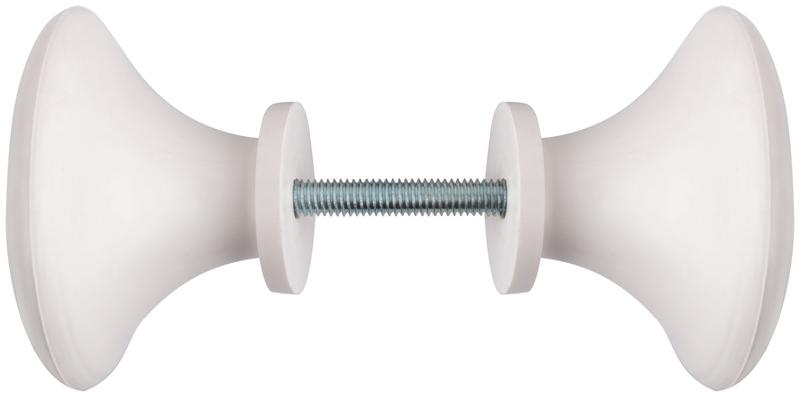 Ручка-кнопка дверная пластиковая бел. КУРС 66835