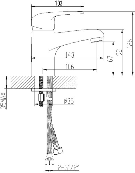 Смеситель для раковины Lemark Pramen (LM3306C)