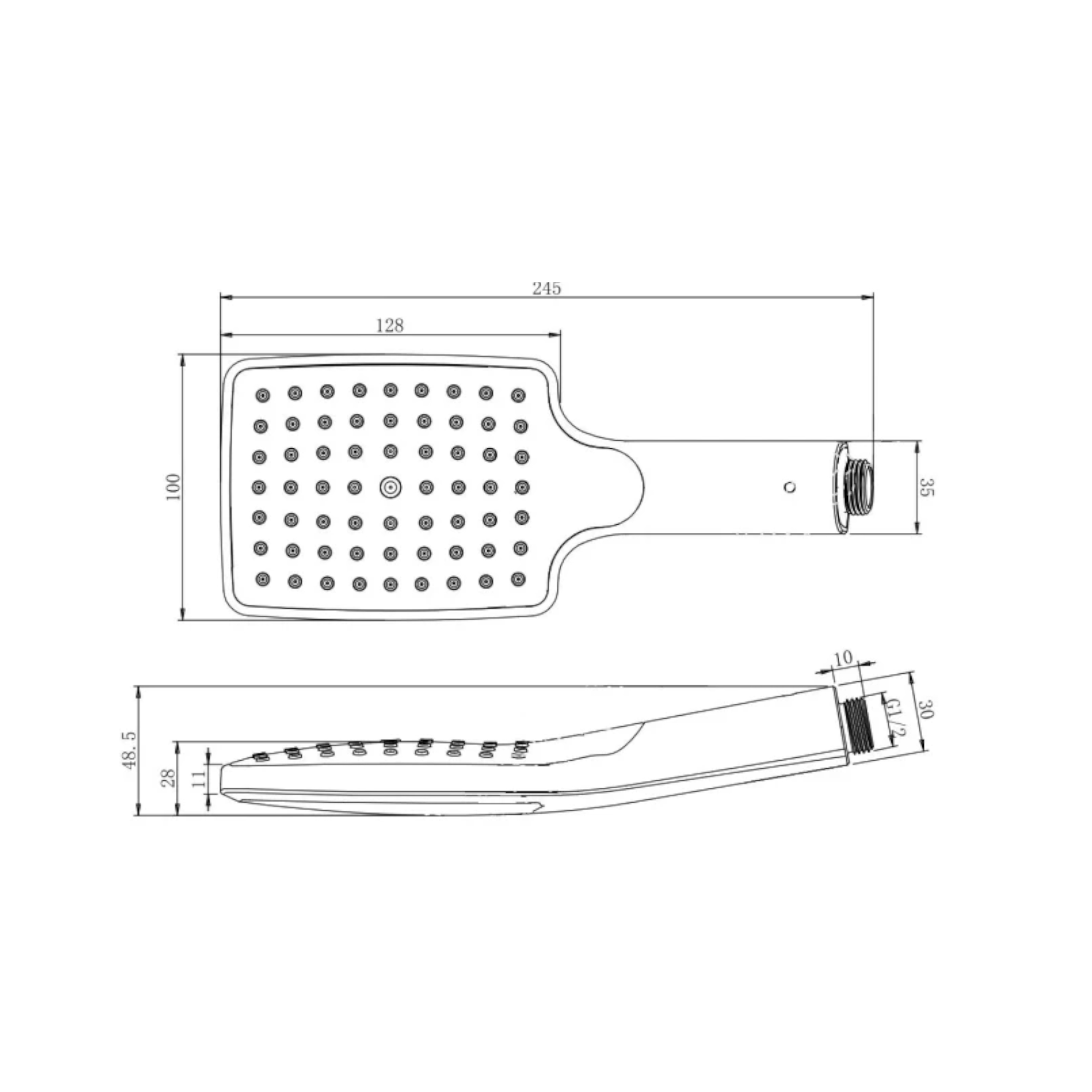 Душевая лейка Savol SK-SP12, хром