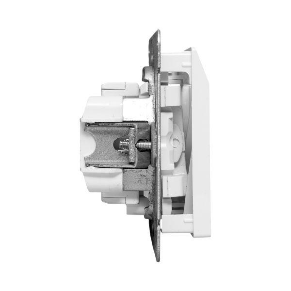 Выключатель карточный Эпика с подсветкой механизм бел. EKF UP1-SWW-card