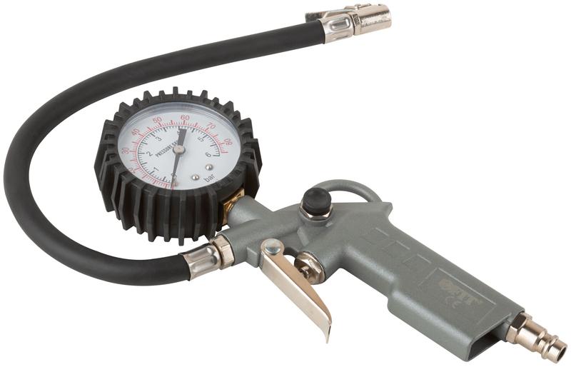 Пистолет с манометром быстросъемное соединение FIT 81047