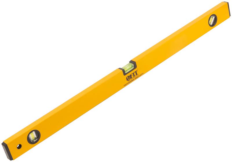 Уровень "Магнит" 3 глазка магниты шкала профи 800мм корпус усиленный желт. FIT 18248
