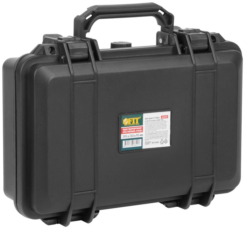Ящик для инструмента "Гранд" пластик. ударопрочный 295х210х95мм FIT 65634