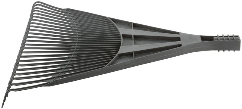 Грабли веерные большие 24 зуба 610х540мм без черенка пластик. 76940