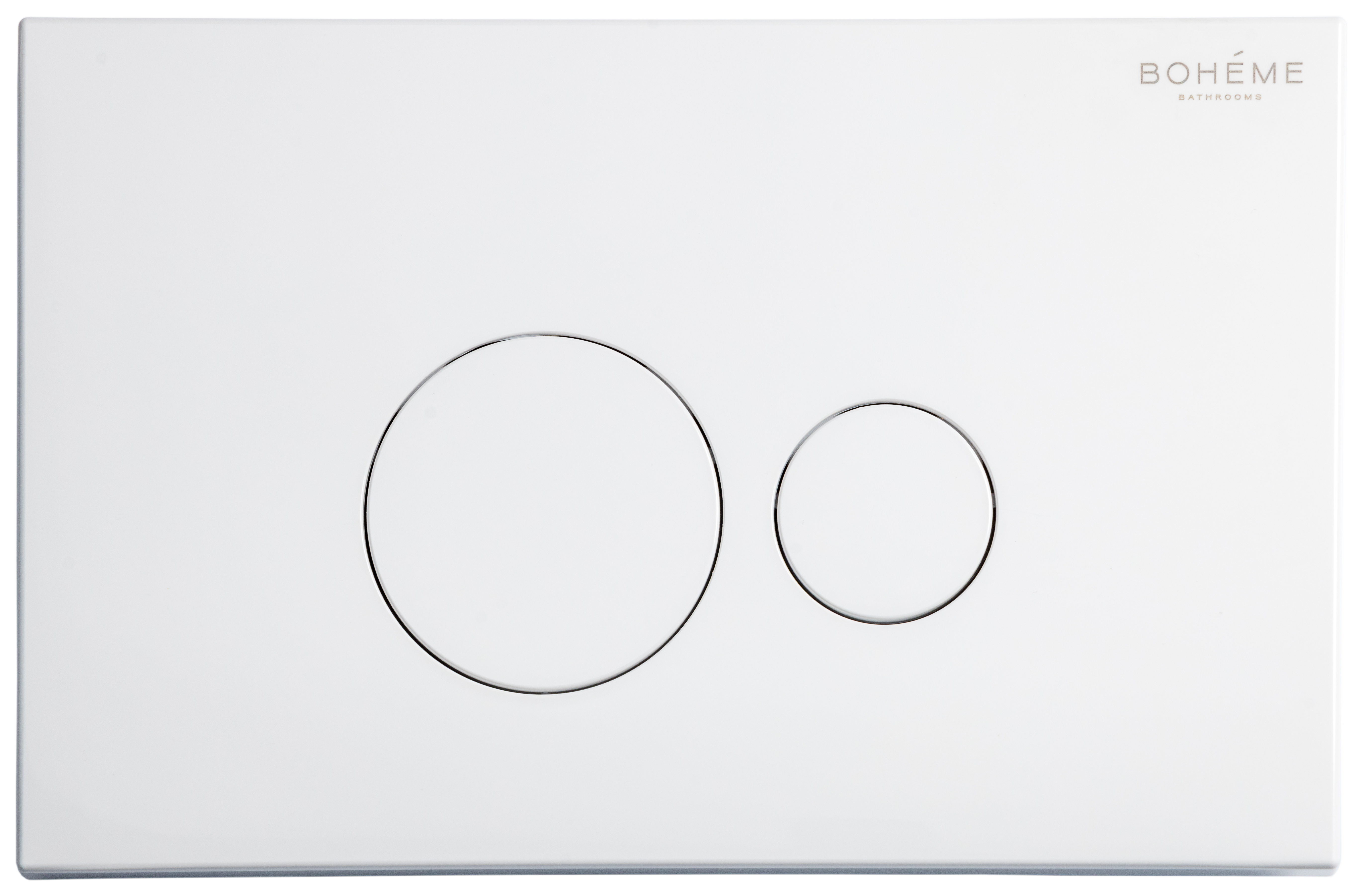 Кнопка для инсталляции, нерж.сталь MATT WHITE