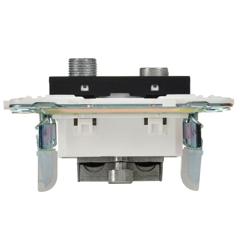 Розетка двойная TV+SAT SKANDY SK-A13Bl черн. IEK SK-AF20-O-K02