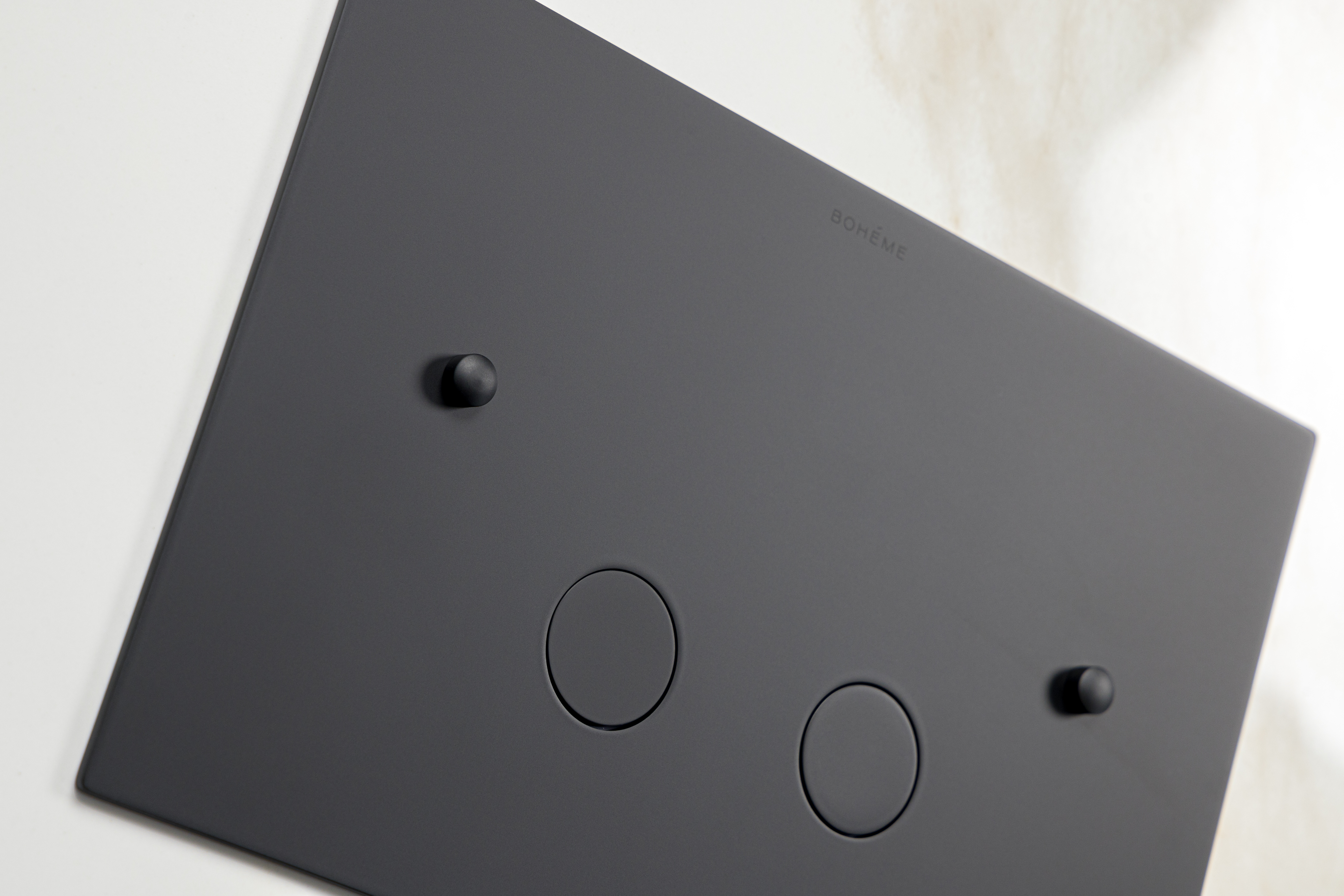 Кнопка для инсталляции латунь GUN METALL ультраплоская