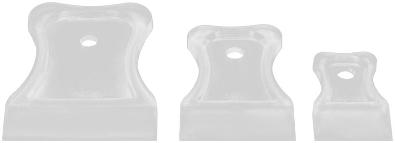 Набор шпателей 40; 60; 80мм пластик прозрачн. (3 предмета) КУРС 06882