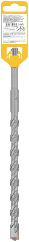 Бур по бетону SDS PLUS профи W-образная вставка двойная спираль 14х260мм FIT 32825