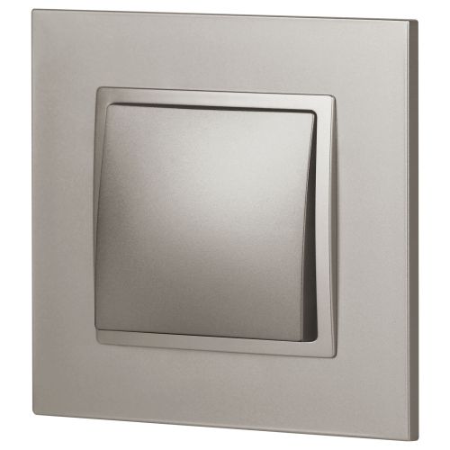 Кнопка Elegance 250В 10АХ титан 14-1111-16 Эра Б0065812