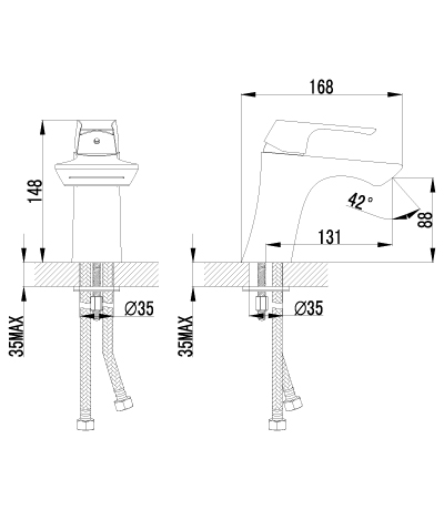 Смеситель для раковины Lemark Unit (LM4546C)