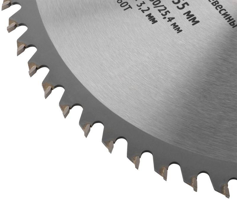 Диск пильный для циркулярных пил по дереву 255х30/25.4х60T FIT 37760