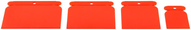 Шпатель пластиковый набор 4шт "Япончик" 50/80/100/120мм FIT 06752