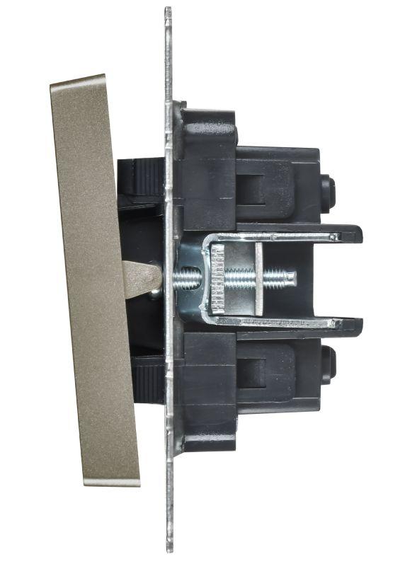 Выключатель перекрестный 2-кл. СП BRITE ВС10-2-3-БрШ 10А механизм шампань IEK BR-V23-0-10-K37