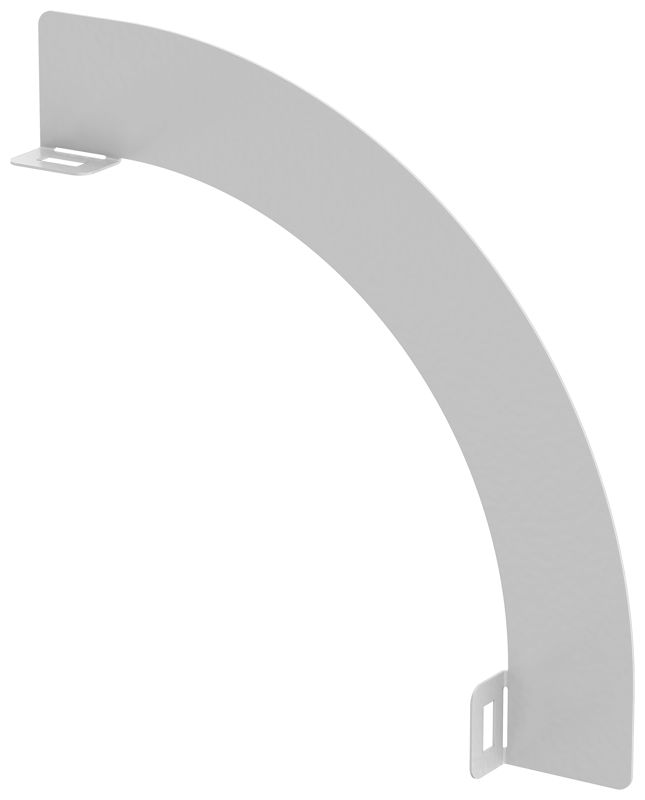 Перегородка разделительная 50мм поворота вертикал. внешн. 90град. RAL 9016 IEK CRP40-0-90-050-9016