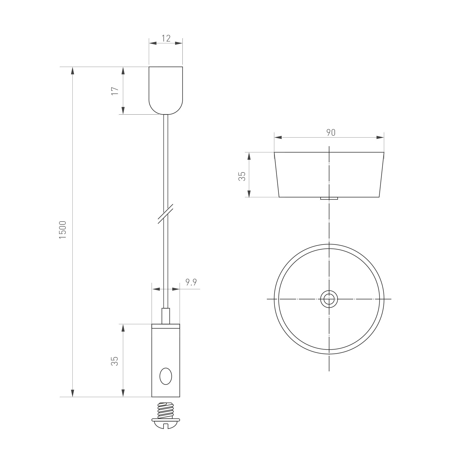Светильник ALT-LINEAIR-FLAT-UPDOWN-DIM-S2094-1200-40W Warm3000 (BK, 100 deg, 230V) (ARL, IP20 Металл, 3 года)