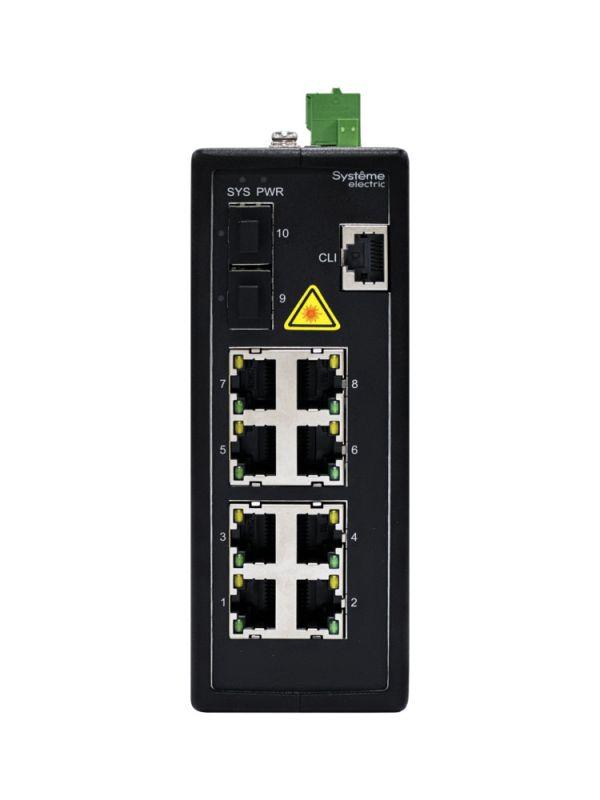 Коммутатор промышленный управляемый Ethernet L2 8х10/100/1000BaseT 2х100/1000/2500BaseX SFP SE NSETM210T08X02B