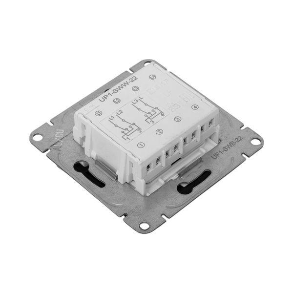 Выключатель перекрестный 2-кл. СП Эпика механизм черн. EKF UP1-SWB-22