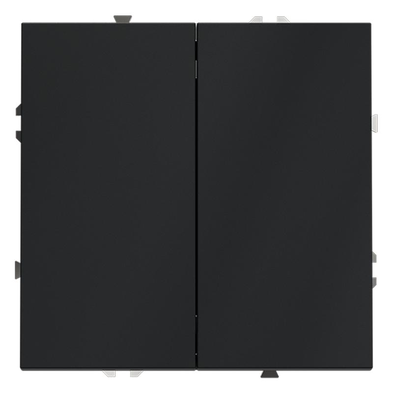 Переключатель проходной 2-кл. СП S70 10А механизм графит Voltum VLS020307