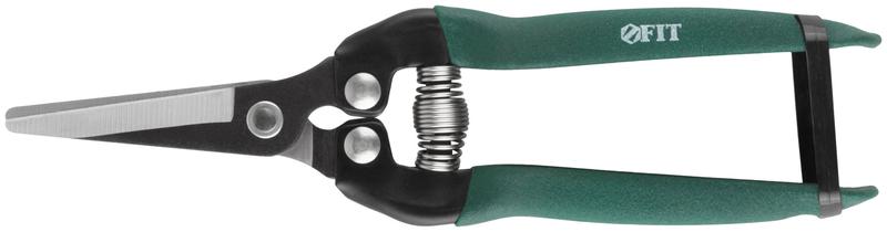 Секатор цветочный режущие кромки внахлест ПВХ накладки на ручки 180мм FIT 77075