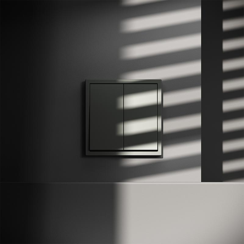 Переключатель проходной 2-кл. СП S70 10А механизм титан Voltum VLS020306