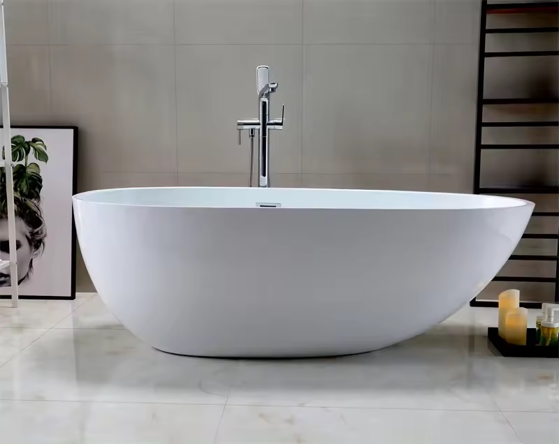 Ванна MIMI170  акриловая (1700x800x580) отдельностоящая, белая, со сливом-переливом Ceruttispa