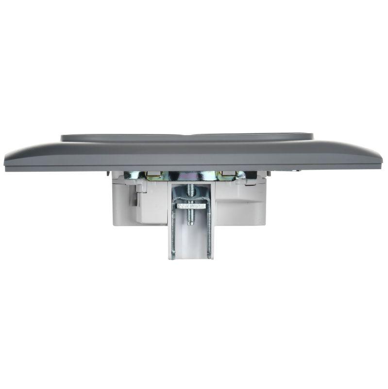 Розетка 2-м SKANDY 10А без заземл. защ. шторки в сборе SK-R09Gr сер. IEK SK-R23-10-K03-F