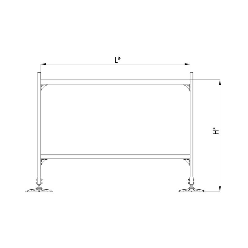 Конструкция опорная для горизонт. прямоугольн. воздуховодов и метал. лотков кабеленесущих систем TECHNORAPTOR FOOT 2000х1500 HD КМ TR0297