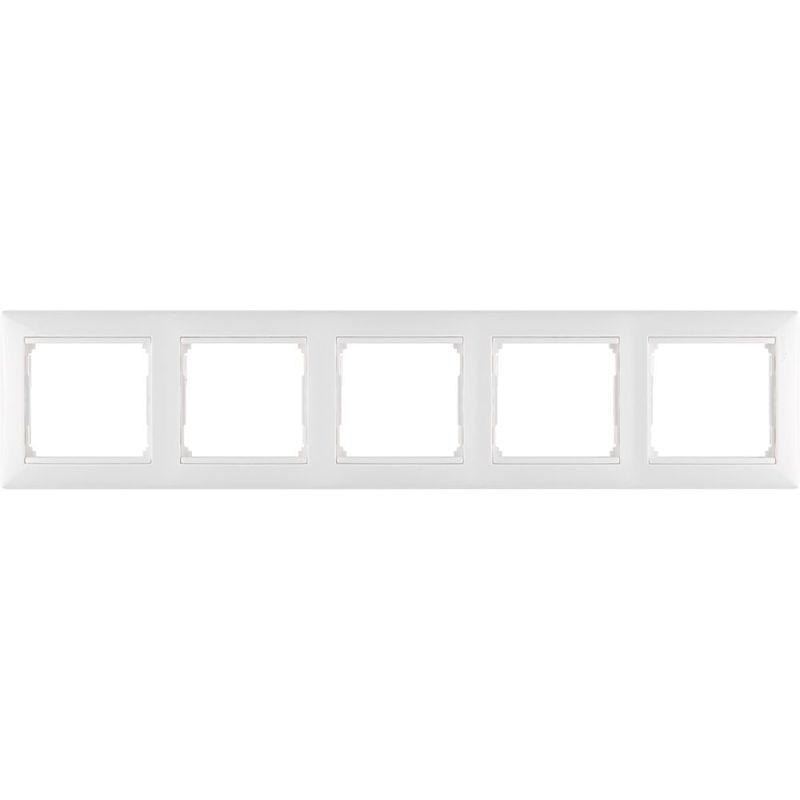Рамка 5-м Valena горизонт. бел. IEK 774455