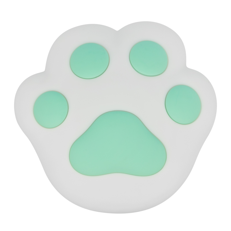 Ночник силиконовый Кошачья лапа бирюзовый