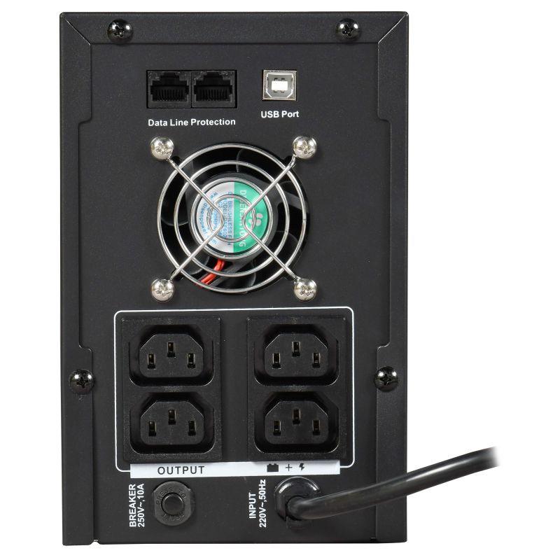 Источник бесперебойного питания ELECTRA ET 2кВ.А/1.2кВт с АКБ 2х9А.ч USB ITK EET-2000VA-1-002