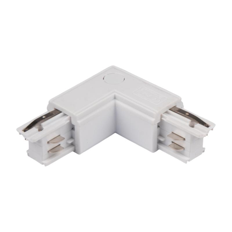 Аксессуар к шинопроводу трехфазному 3P PTR CL-WH OUT коннектор внешний Pro+ бел. JazzWay 5063136