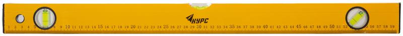 Уровень "Лайт" 600мм 3 глазка желт. корпус КУРС 18013