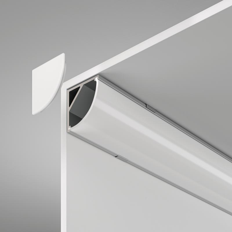 Профиль алюминиевый накладной 16х16 Maytoni ALM008S-2M