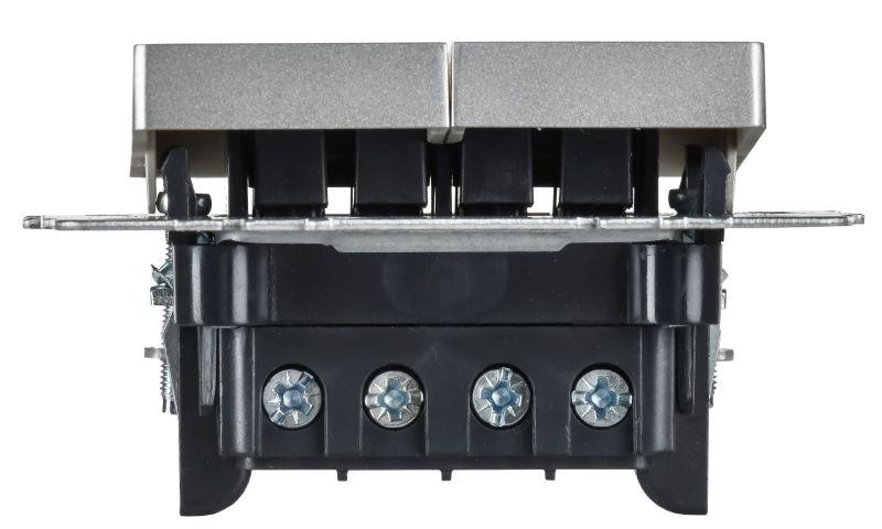 Выключатель перекрестный 2-кл. СП BRITE ВС10-2-3-БрА 10А механизм алюм. IEK BR-V23-0-10-K47