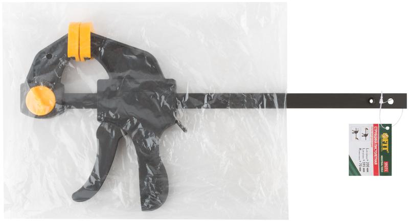 Струбцина нейлоновая пистолетная 200х395х70мм FIT 59271