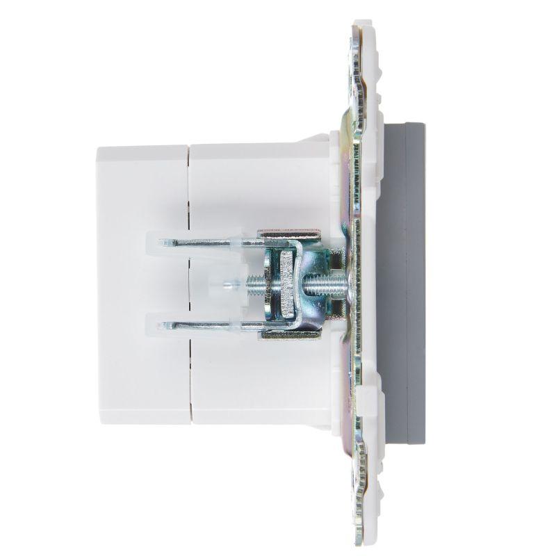 Розетка USB A+A 3.1А SKANDY SK-R15Gr сер. IEK SK-U21-D31-K03