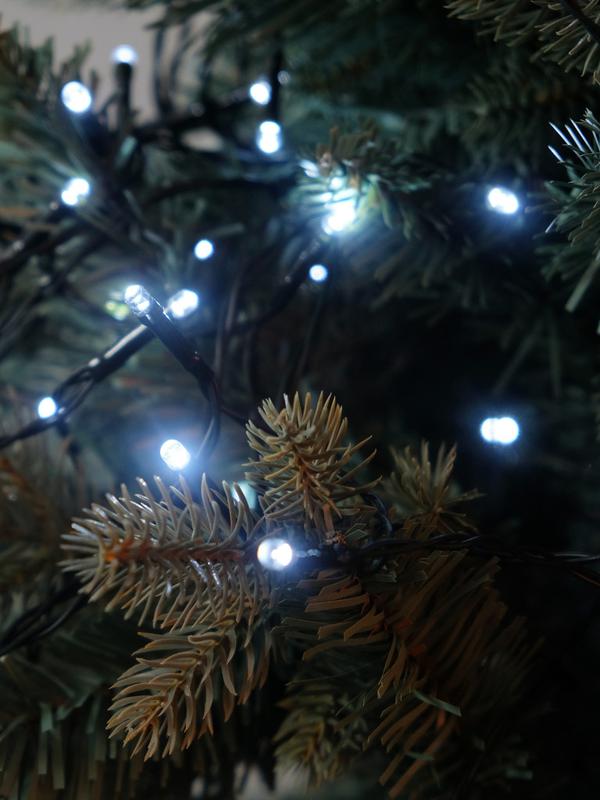 Гирлянда светодиодная "Нить" LD200-GW-BO 20м 200LED бел. уличная 8 режимов элементы питания 3хAA SHLights 4690601045454