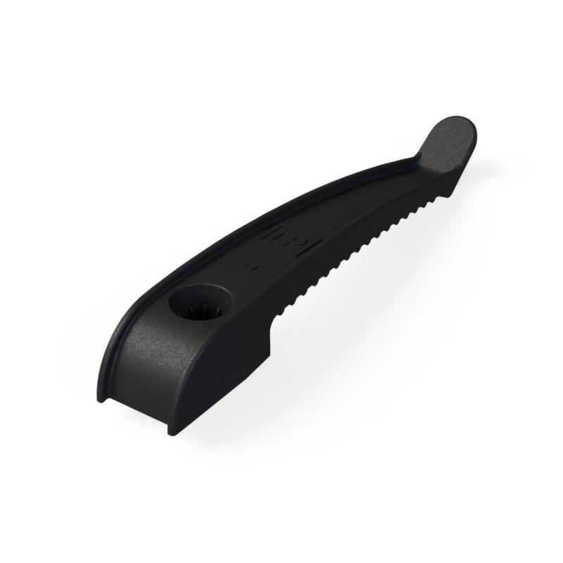 Держатель круглого кабеля односторонний для прямого монтажа на 8 мест в гофроящике черн. (уп.200шт) Промрукав PR13.0491