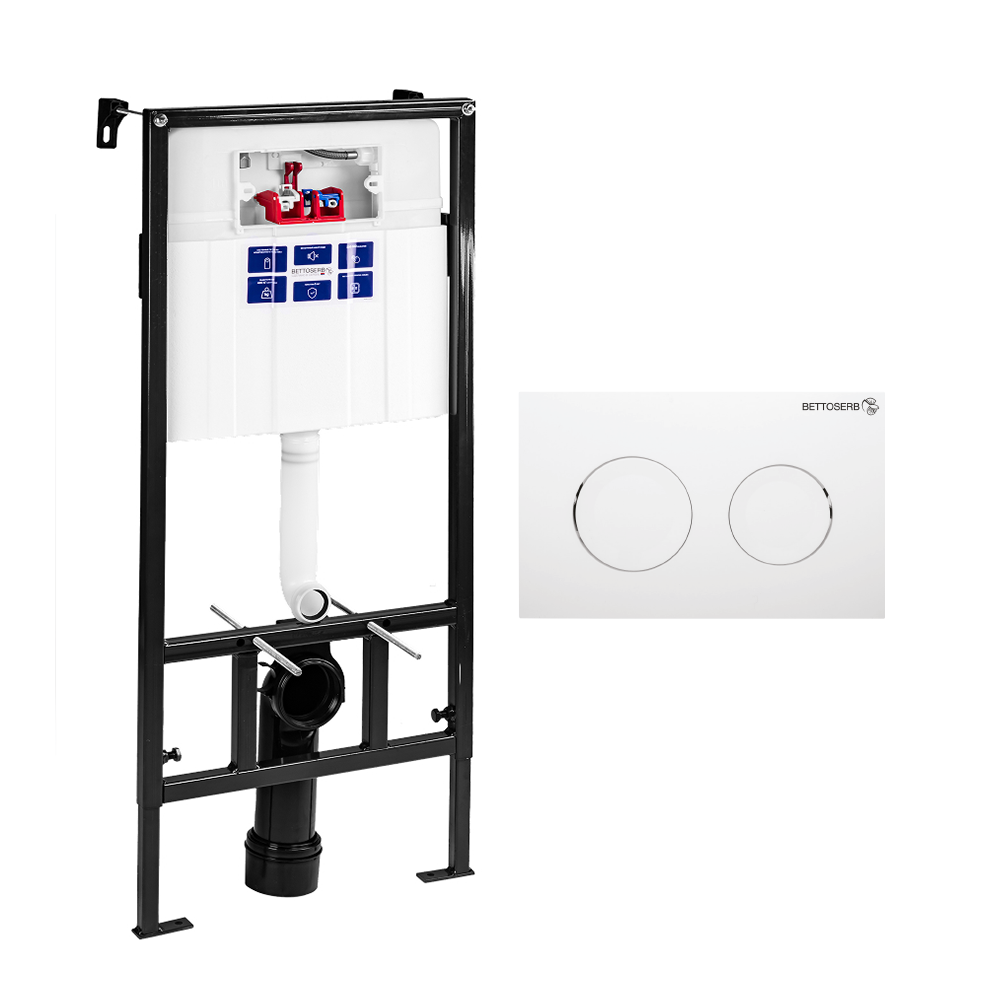 Сет инсталляция sava fix slim+клавиша смыва cool белый глянец SET40006466 BETTOSERB