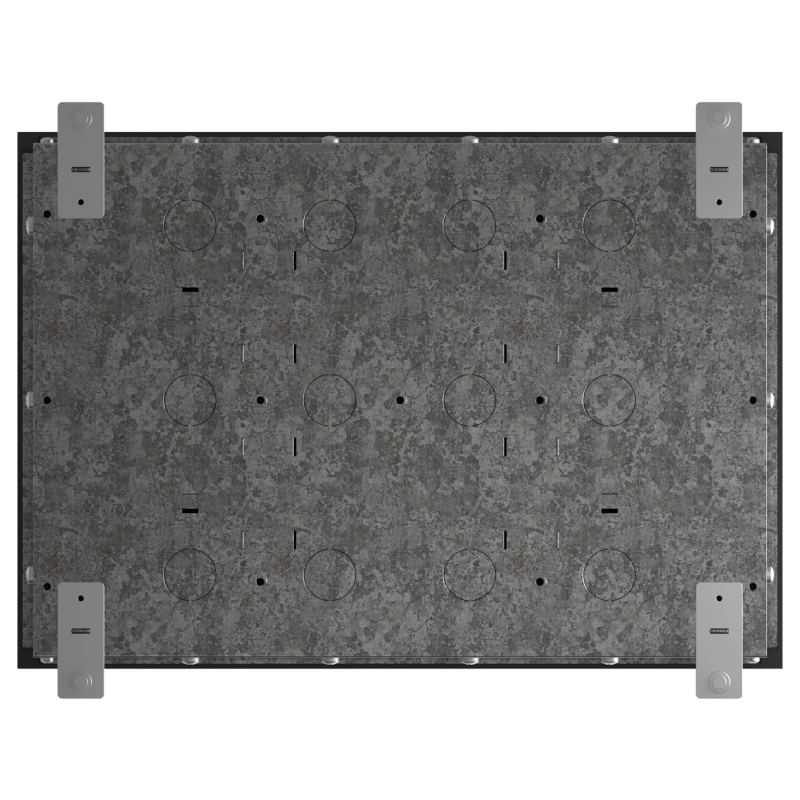 Люк MultiDesk MDK10 на 24мод. IP40 с монтажной коробкой для бетонных полов SE MDK10224