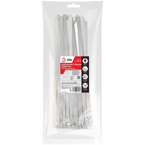 Хомут кабельный 7.9х400 сталь AISI 304 NO-225-243 (уп.50шт) Эра Б0066311