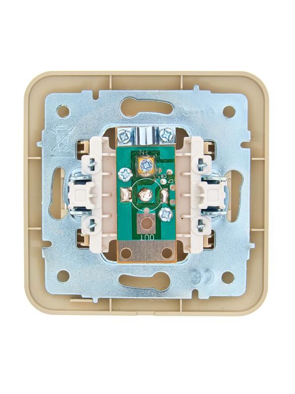 Розетка телевизионная оконечная TV СП ASTI IP20 в сборе крем. LEZARD 7081-0303-130