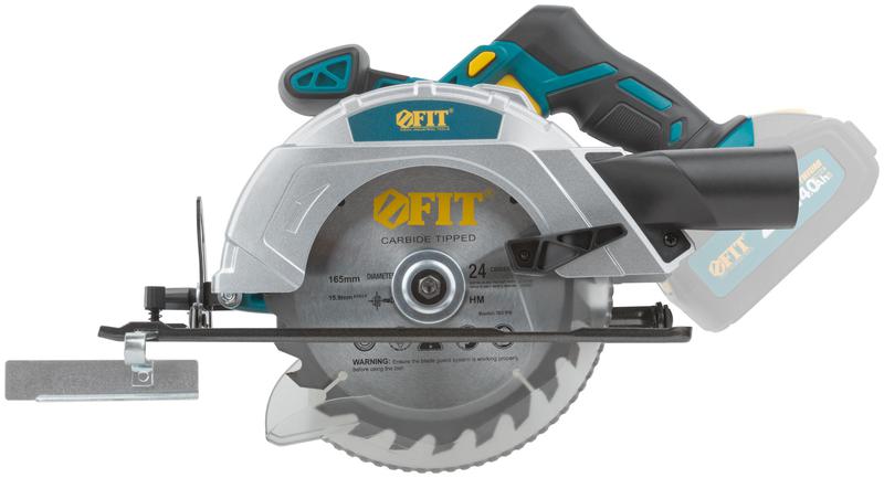Пила дисковая циркулярная аккумуляторная 20В 3800об/мин 165/20мм FIT 79920