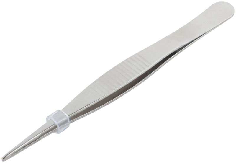 Пинцет прямой нержавеющий 125мм MOS 67437М