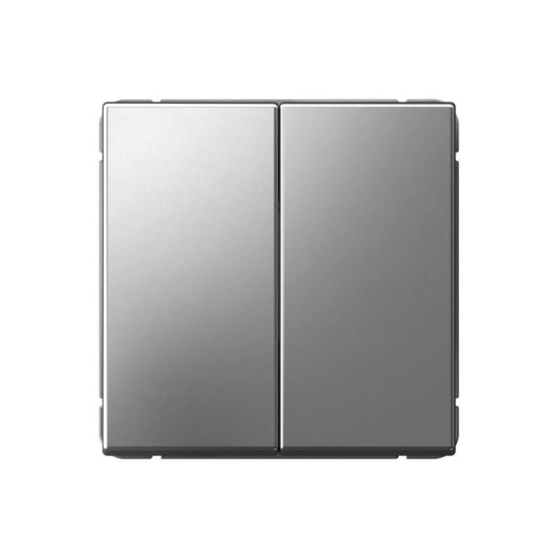 Выключатель 2-кл. ArtGallery 10AX быстрозажим. клем. механизм сталь SE GAL000951S